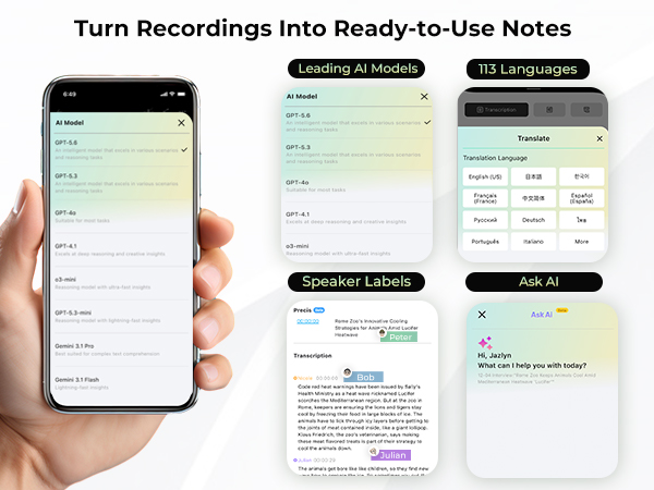L359 ai note taker