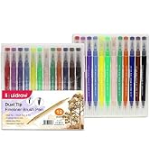 Liquidraw 12 Dual Brush Marker Pens Dual Tip Brush Pens Watercolor Colored Markers Fineliners Col...