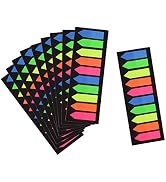 Morepack 2000 Count Neon Color Tape Flag, Page Markers,Index Tab Flags,Sticker Note, Fluorescent,...