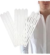 Chrome Cherry CollarLift | Adhesive Placket Collar Stays for Men's Dress Shirts | Discrete & Disp...