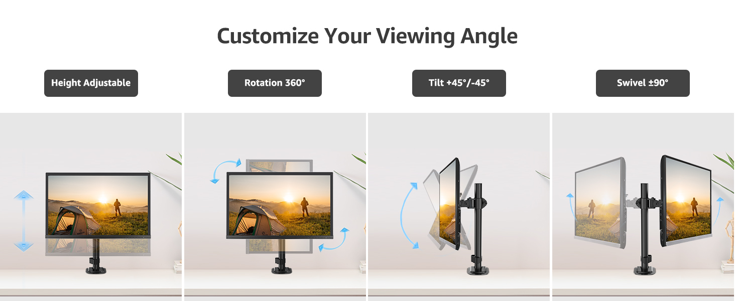 monitor arm monitor mount mountup single monitor desk mount