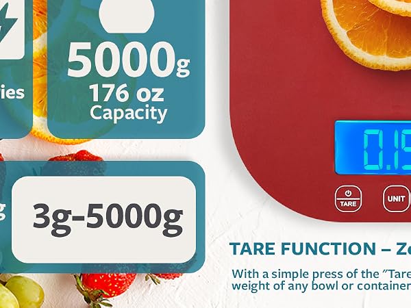 tare function - zero out with ease