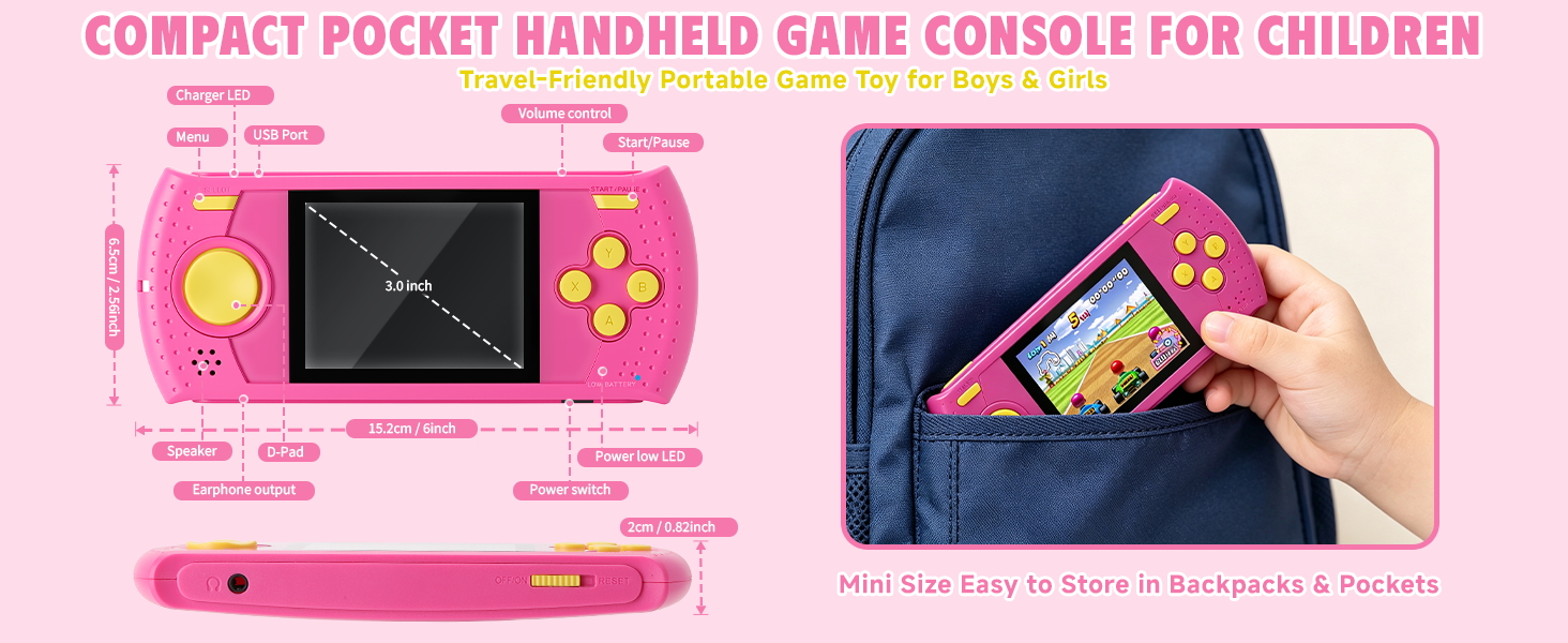 Mini arcade game console