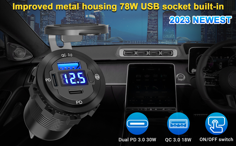 12v USB outlet