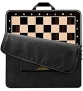 A&A 21.25" Professional Wooden Tournament Chess Board/African Palisander & Maple Inlay / 2.25" Sq...