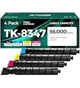 TK-8347 TK8347 Toner Cartridge Set 4-Pack High Yield Replacement for Kyocera TK-8347K TK-8347C TK...