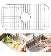 JIUBAR Sink protectors for kitchen sink,Detachable kitchen sink mat 304 Stainless Steel Material ...