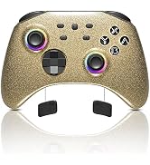 Mytrix Gold Wireless Switch Controller Compatible with Nintendo Switch/OLED/Lite Steam Deck, Pro ...