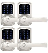 HIDALIFE Keyless Entry Door Lock, Keypad Door Lock with Handle, Electronic Door Lock, Touchscreen...