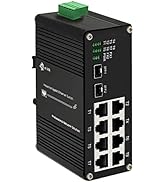 Industrial 8 Port Gigabit Ethernet POE+ Switch DIN Rail Mount 8 Port RJ45 10/100/1000Mbps Unmanag...
