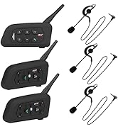 MIMIRACLE Referee Headset, Referee Communication System with Headset Earphone, V4+2V6 Bluetooth I...