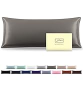 Silk Body Pillowcase Mulberry Silk Pillowcase Body Pillow Cover with Zipper Soft Breathable Smoot...