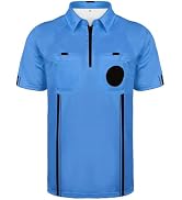 HIGHRAZON Soccer Referee Jersey, Red/Blue Referee Shirt, Men’s Official Pro Soccer Referee Shirt ...