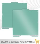 Spark i7 Cold Build Plate 267 * 301mm Double Sided Glossy+Matte Low-Temperature Print,Strong-Adhe...
