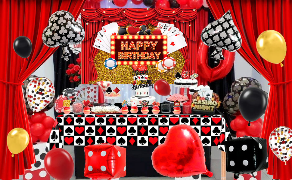 las vegas party decorations