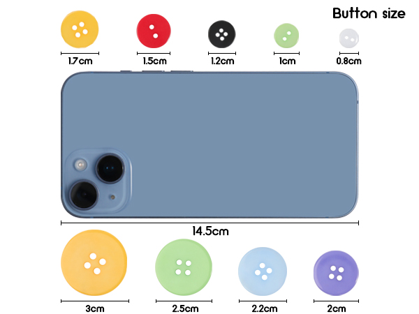 buttons for size