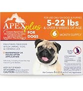 Apex Plus Flea and Tick Prevention for Dogs | Small (5-22 lbs) | 6-Month Supply | Dog Flea and Ti...