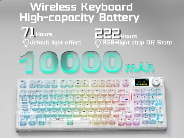 Wireless Creamy Keyboard with Number Pad