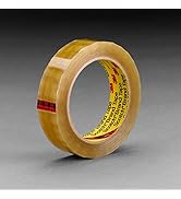 3M Scotch Light Duty Packaging Tape 681 Clear Moisture Chemical Resistant, 1 in x 72 yd, 36 per case