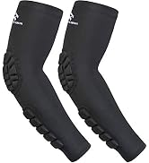 HOPEFORTH 2PCS Padded Elbow Forearm Sleeves Compression Arm Protective Support