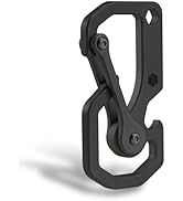 KeyUnity Titanium Carabiner Keychain Tool, 3 Functions in 1 Multitool for Everyday Carry (KU06BK)
