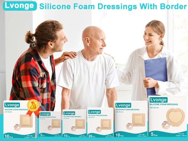 silicone foam dressing 3x3