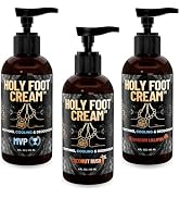 Derm Dude Holy Foot Cream for Dry Cracked Heels and Feet, 4oz (3-Pack) | MVP, Strawberry Lollipop...
