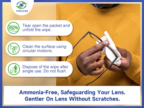 Lens Wipes; eyeglass cleaning wipes; eye glasses cleaner wipes; glasses cleaner wipes