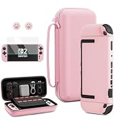 RHOTALL Pink Carrying Case for Nintendo Switch 2 (2025) 7.9 Inch, Protective Portable Travel Carr...