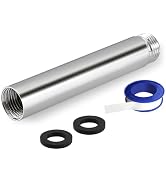 Nuodan Shower Head Extension Arm, Solid Stainless Steel Shower Pipe Extension, For Lowering or Ex...