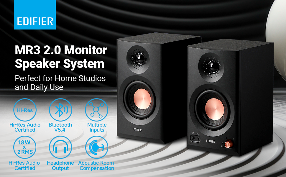 Edifier MR3 Powered Studio Monitor Speakers