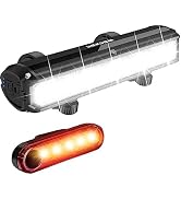 Super Bright Bike Light 3000 Lumen 5 LED Bicycle Light with Taillights Rechargeable Bike Headligh...