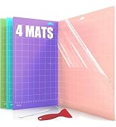 Lzerking Cutting Mat for Cricut 4 Pack Accessories and Supplies Variety Replacement Standard Ligh...