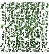 RECUTMS 86 FT Artificial Ivy Fake Greenery Leaf Garland Plants Vine Foliage Flowers Hanging for W...