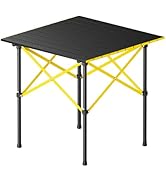 FanttikOutdoor Zeta V11 Pro Camping Table, Portable Folding Roll Up Table with Lightweight Alumin...