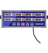 YOOYIST Professional Commercial 8 Channel Multiple Kitchen Timers Digital Calculagraph Programmab...