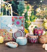 Candle Gift Set Bundle for Women, 2 Sets of 4 Scented Candles (8 Total), 8% Essential Oils, 240H ...