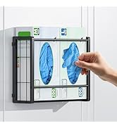 THYGIFTREE Magnetic Glove Holder for 2 Boxes, Wall Mount Metal Rubber Latex Disposable Gloves Tis...