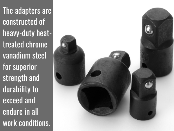 Impact Socket Adapter and Reducer Set