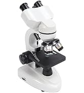Compound Binocular Microscope 40X-5000X Magnification 360° Rotation Adjustable Lighting System Pr...