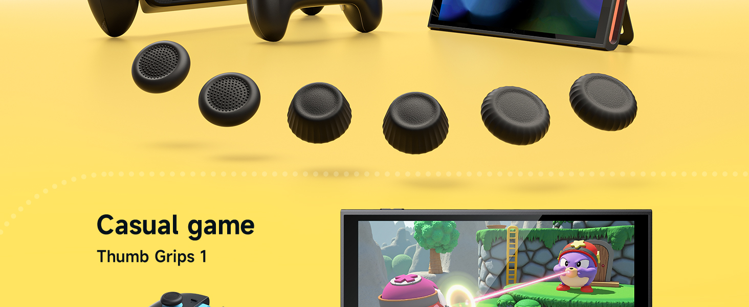 JSAUX Thumb Grips for Nintendo Switch 2/Steam Controller/ROG Xbox Ally X