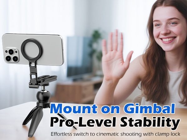 Mount on Gimbal Pro-Level Stability