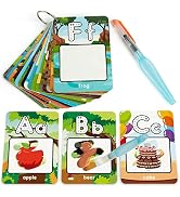 Coogam Alphabet Water Coloring Cards, Aqua Painting Doddle Flashcards, Drawing 26 Letters ABC Wor...