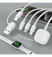 4 in 2 iWatch & Phone Charger Cable, Multi Watch Charging Cable for Apple Watch/iPhone/Airpods, A...