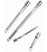 Resze 4 Pcs 1/4" Socket Extension Set, Drive Impact Extension Bar Set, Ratchet Extension Set, 2"(...