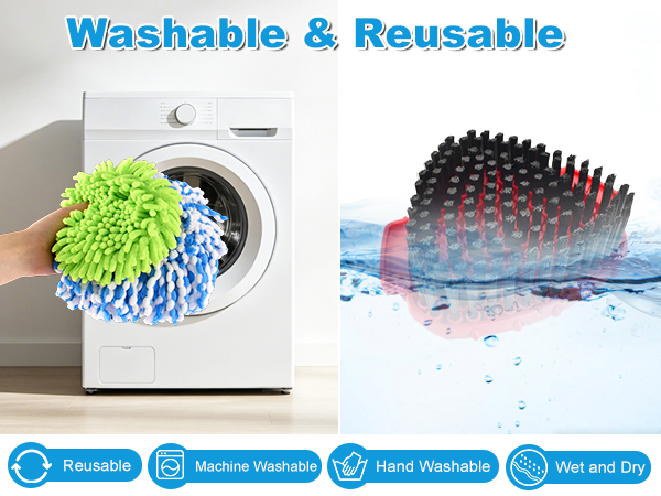 Mop Replace Heads Compatible with O-Cedar RinseClean 2 Tank Spin Mop System