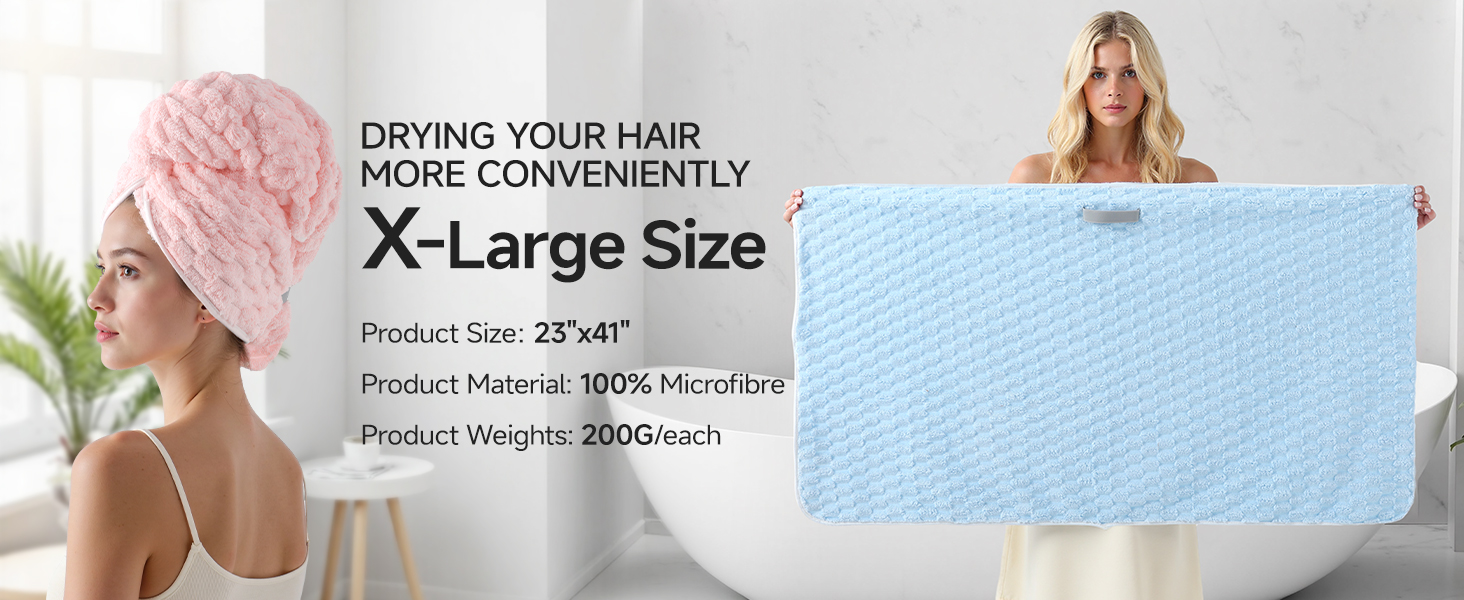 Microfiber Drying Towel for Hair