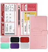 Car Registration and Insurance Card Holder with Magnetic Closure, Leather Vehicle Glove Box Autom...