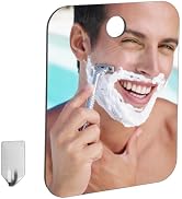 GIVEUBED Shower Mirror Fogless for Shaving,Fogless Mirror for Shower, Portable Travel Camping No ...