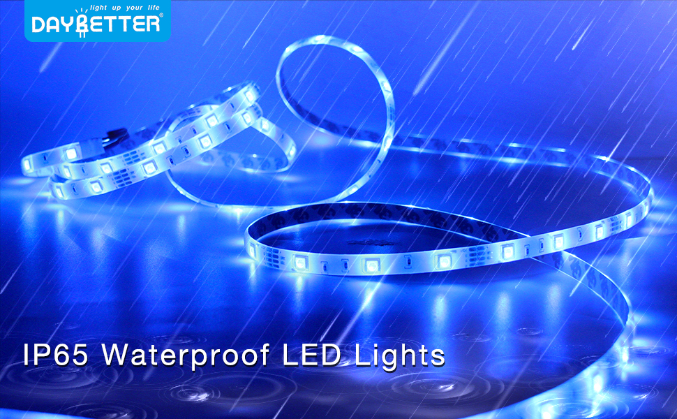 DAYBETTER Outdoor Led Strip Lights 50ft